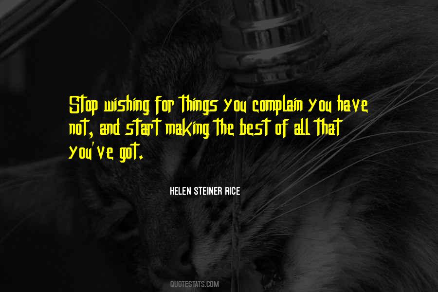 Quotes About Stop Complaining #1256195