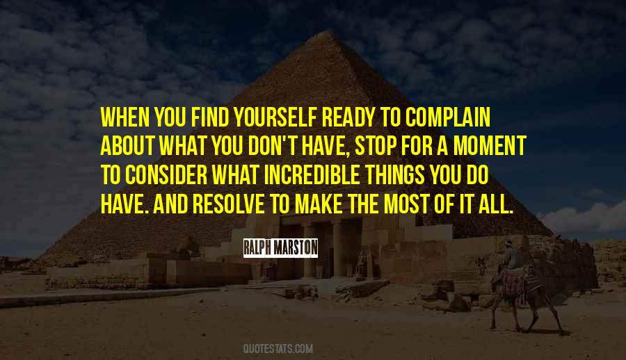 Quotes About Stop Complaining #1688061