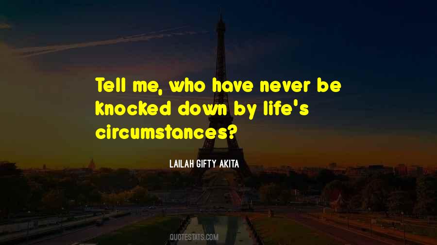 Quotes About Knocked Down #860568