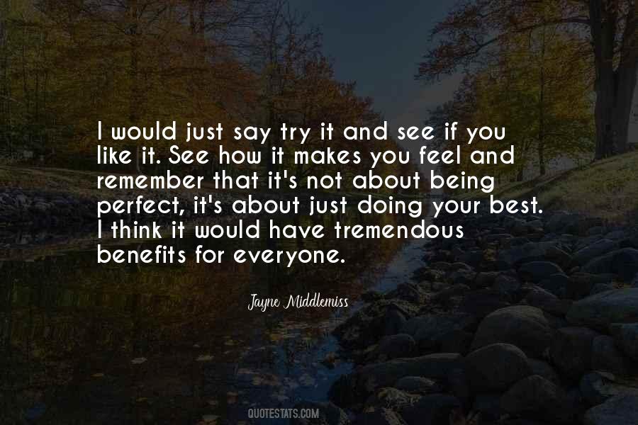 Quotes About Being Far From Perfect #92142