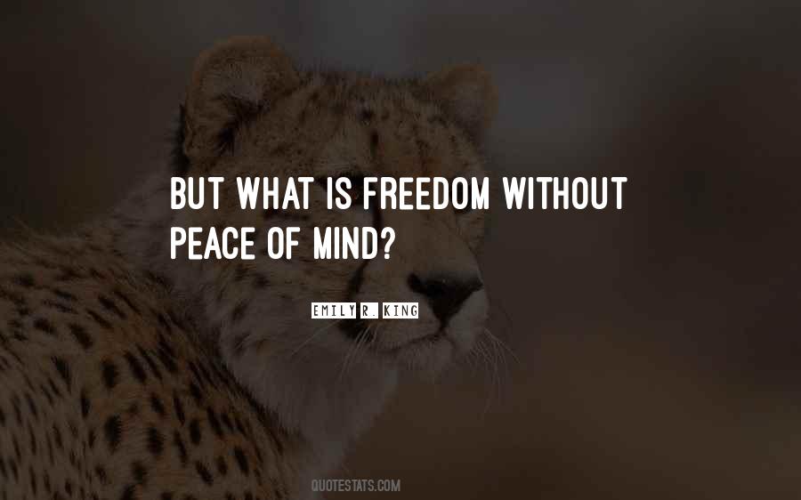 Peace Of Mind Peace Quotes #139432