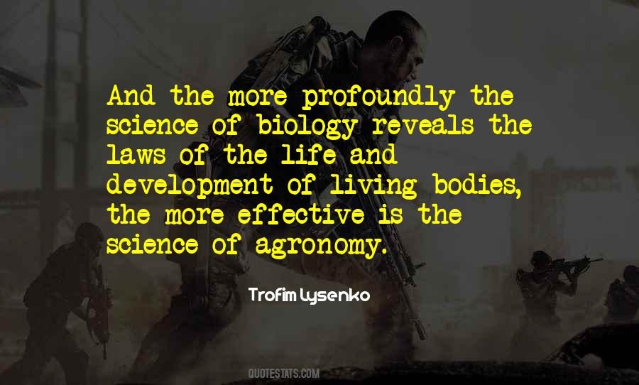 Quotes About Agronomy #625629