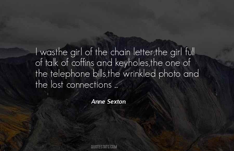 Quotes About Chain Letters #1521301