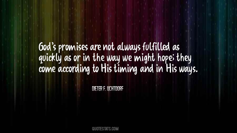 Quotes About God Timing #749931