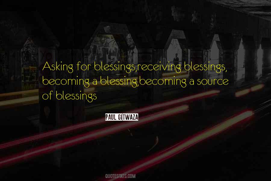 Quotes About Receiving Your Blessings #121953