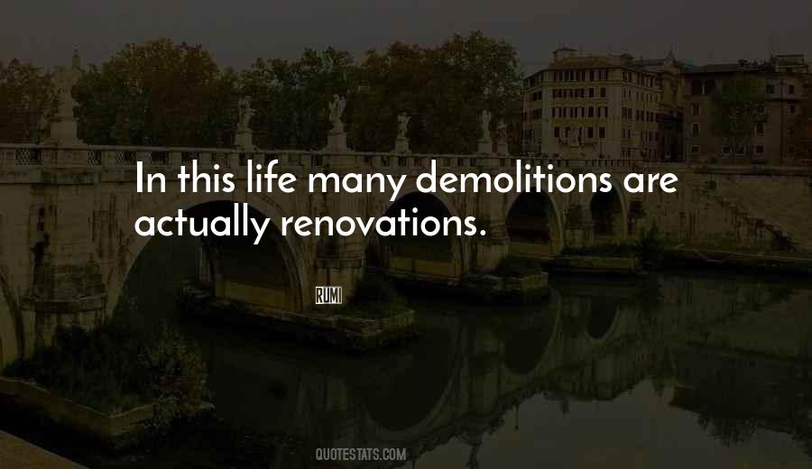 Quotes About Demolition #1272562