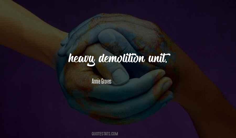 Quotes About Demolition #1866120