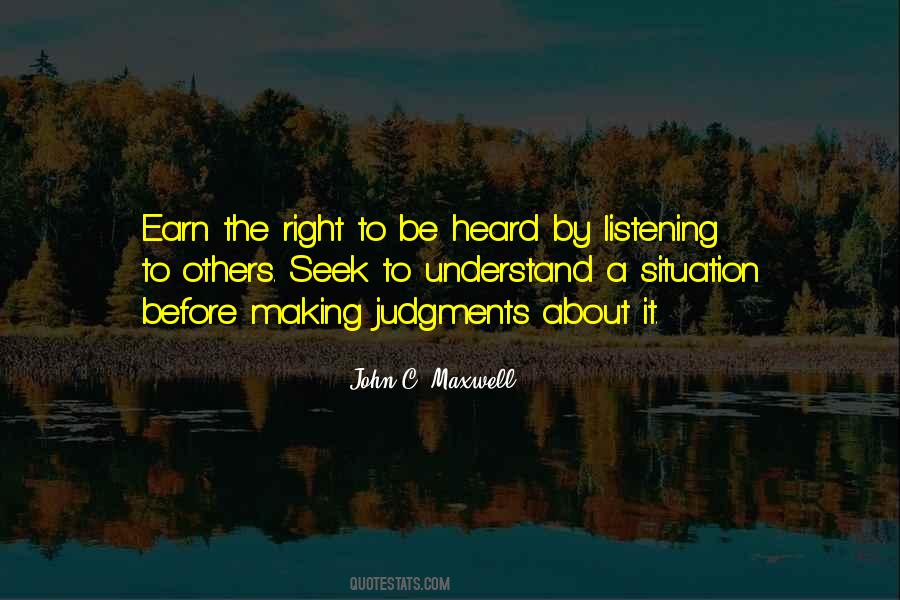 Quotes About Listening To Others #368778