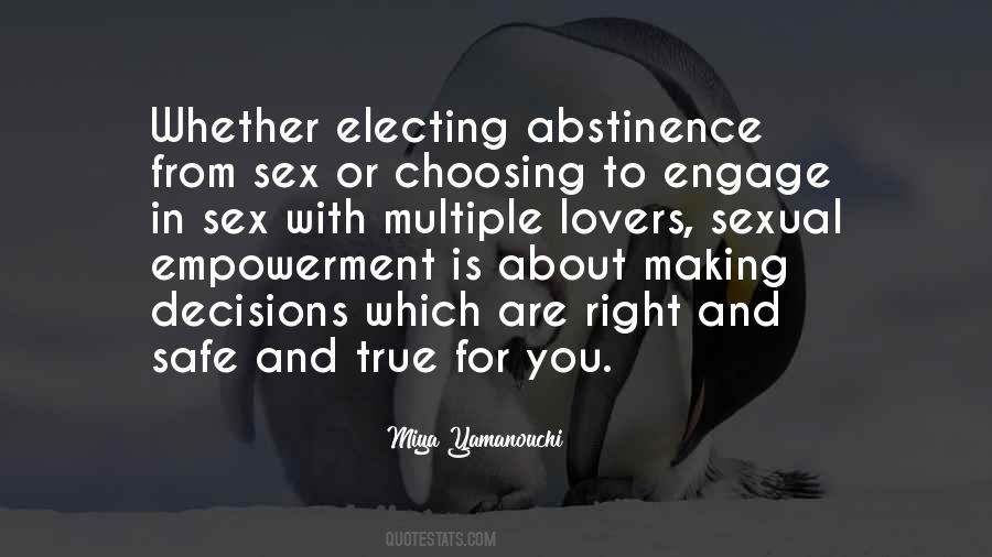 Quotes About Abstinence #29186