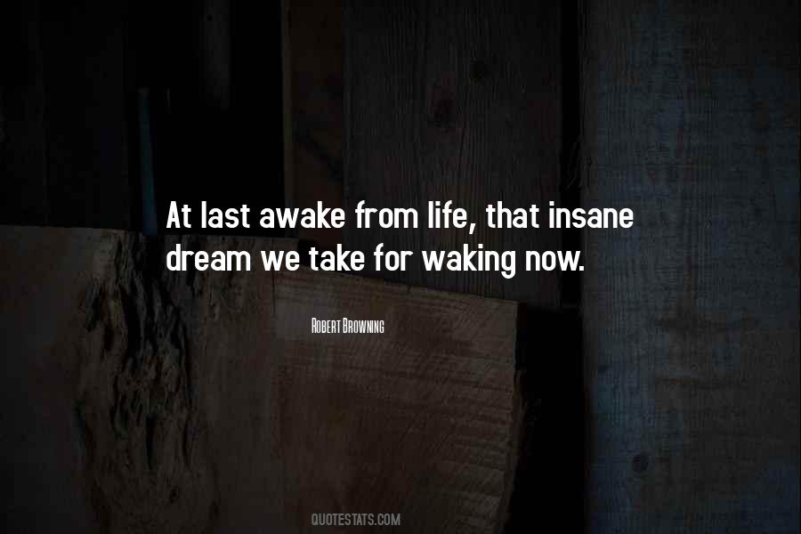 Quotes About Waking Up From A Dream #370509