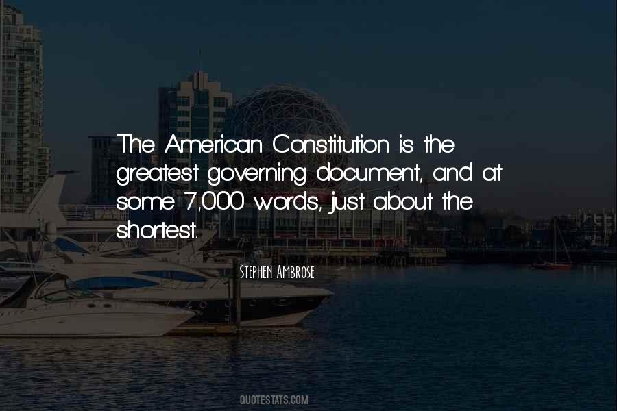 Quotes About The American Constitution #1117003
