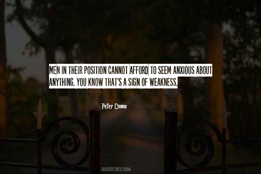 Sign Of Weakness Quotes #1609272