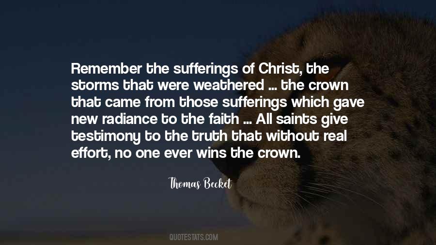 Sufferings Of Christ Quotes #930217