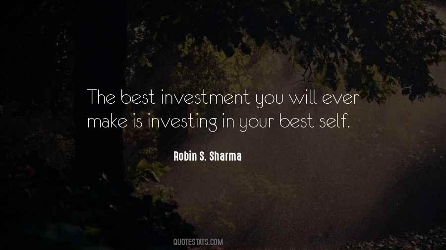 Quotes About Self Investment #1783423