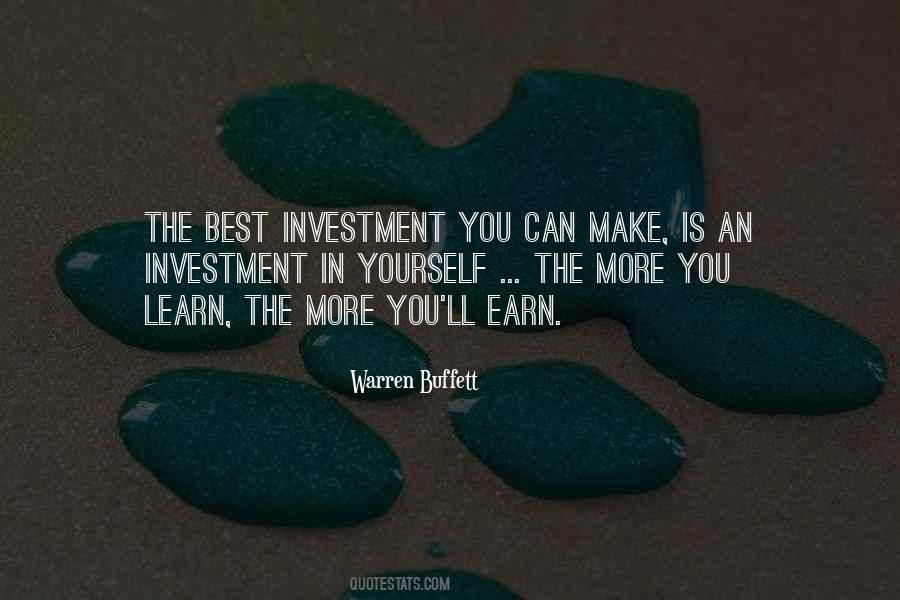 Quotes About Self Investment #70013