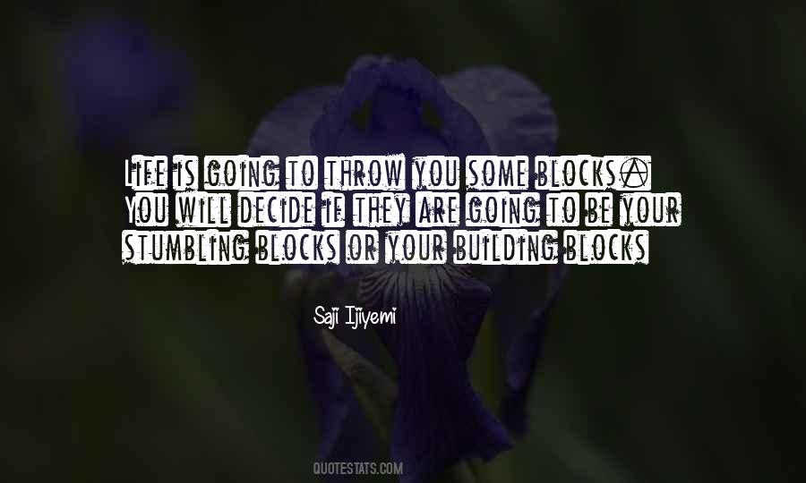 Quotes About Stumbling Blocks #356391