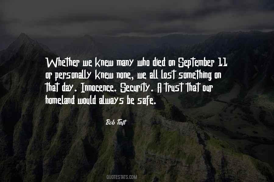 Quotes About 9/11 Security #1017914