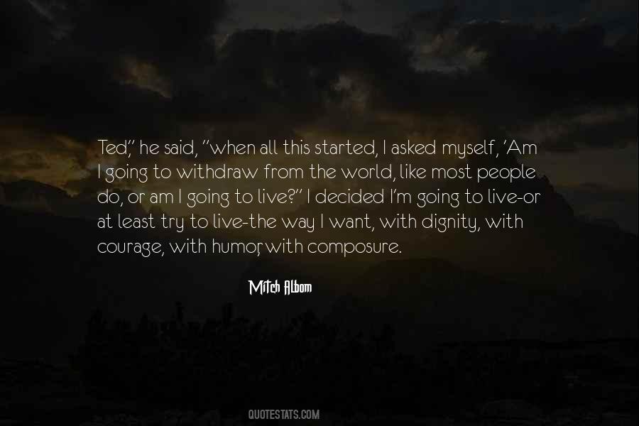 Quotes About Self Composure #162190
