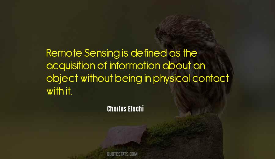 Quotes About Sensing #956662