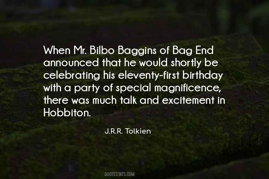 Quotes About Bilbo Baggins #891144