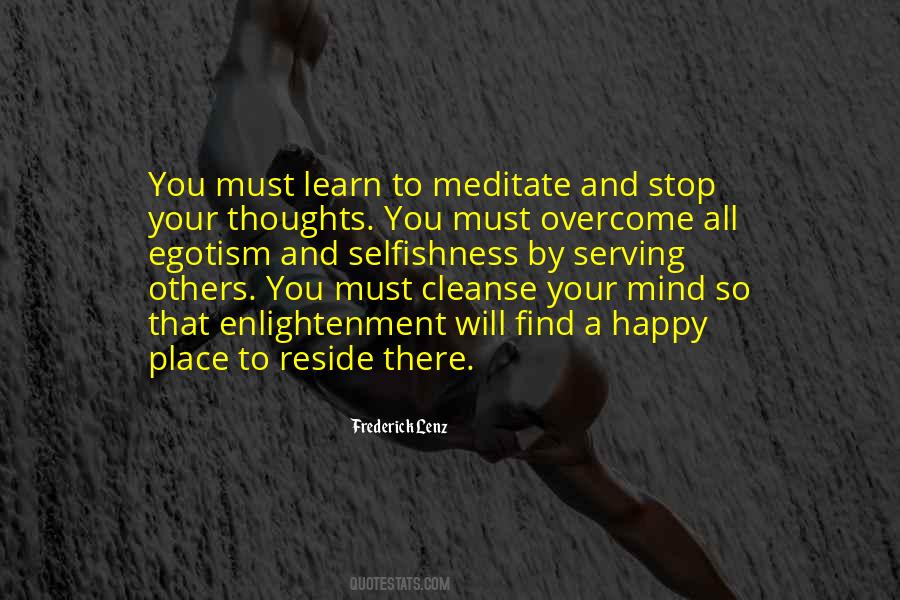 Learn To Meditate Quotes #1457171