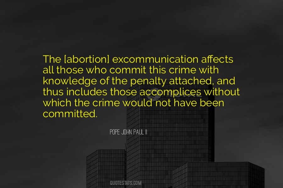 Quotes About Excommunication #1259501