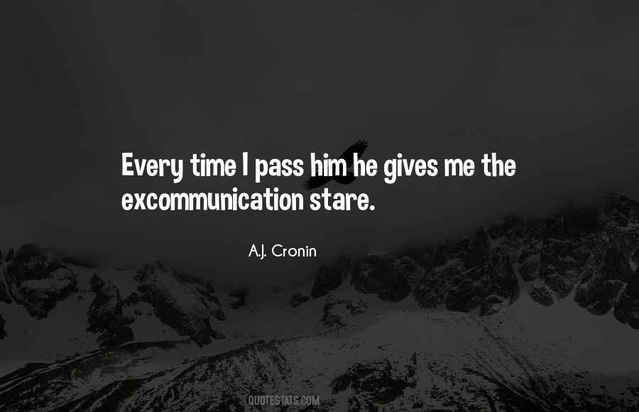 Quotes About Excommunication #525730