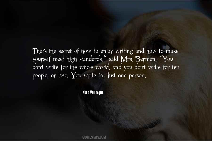 Quotes About High Standards #1627780
