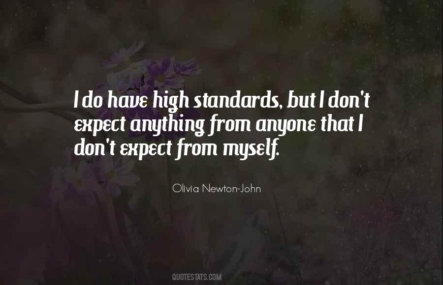 Quotes About High Standards #215752