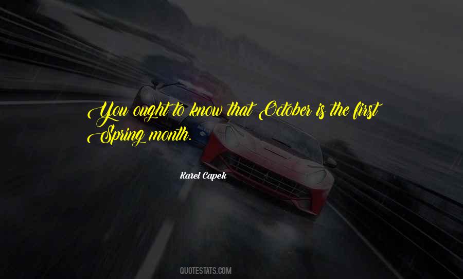 Quotes About Month Of October #564930