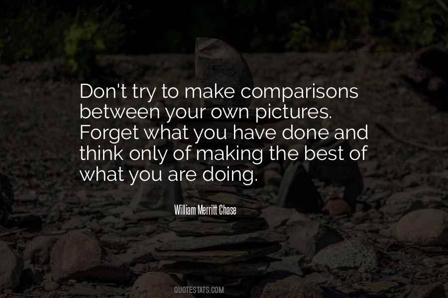 Quotes About Making Comparisons #444876