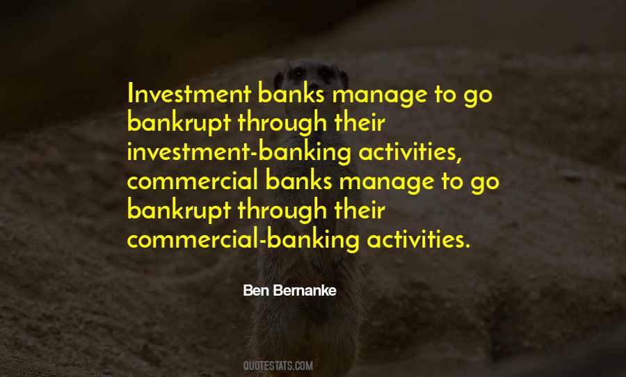 Quotes About Investment Banks #1639204