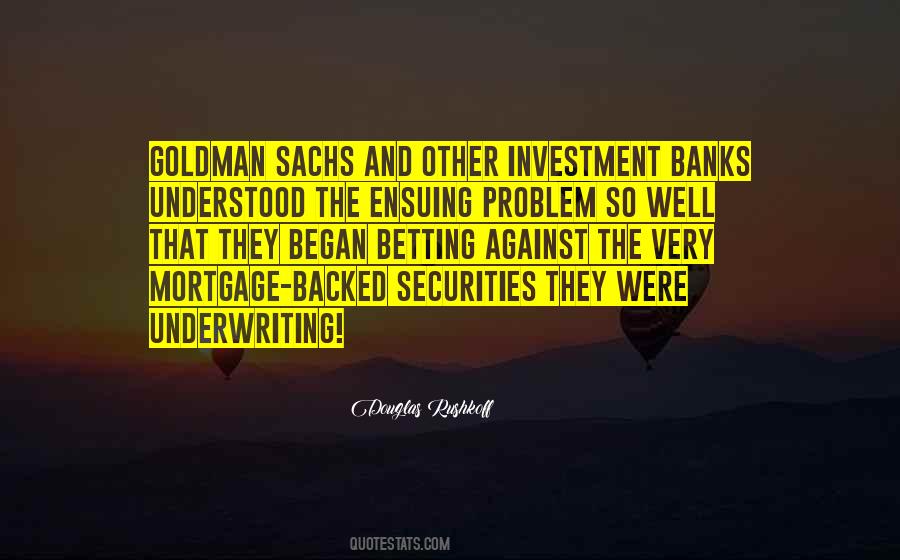 Quotes About Investment Banks #669232