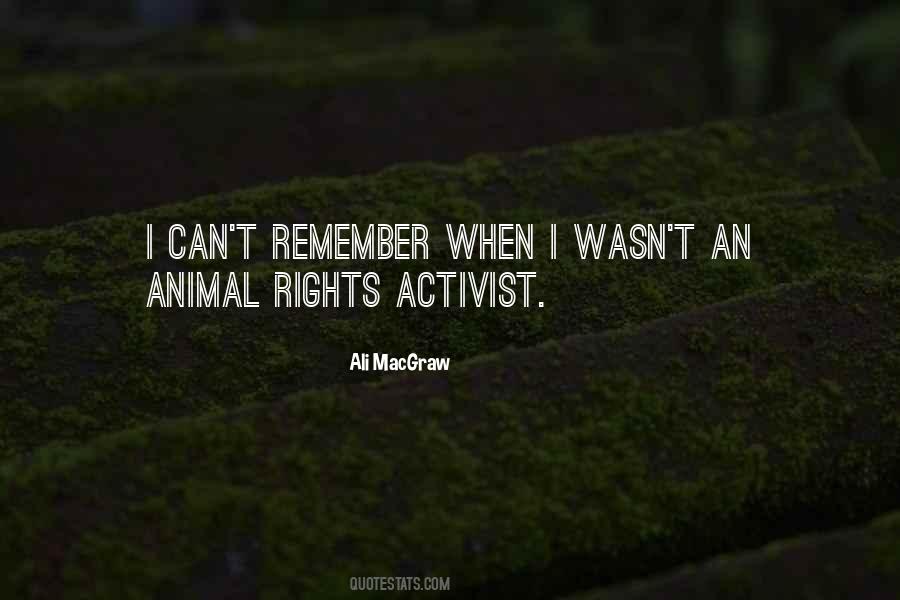 Quotes About Animal Activist #1118553