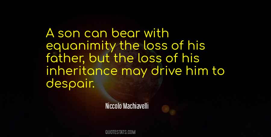 Inheritance Of Loss Quotes #1241213