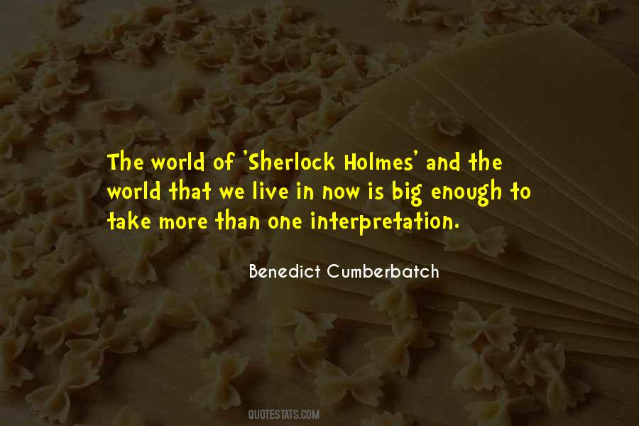 Quotes About Cumberbatch #382215