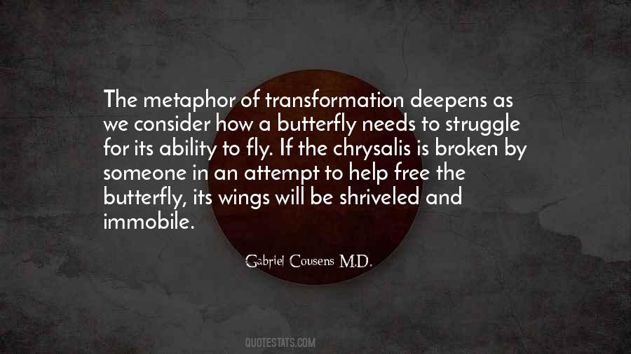 Quotes About Chrysalis #1109620