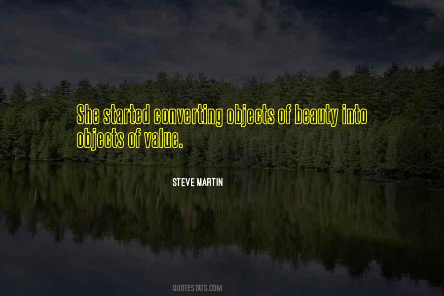 Quotes About Value Of Objects #1460097