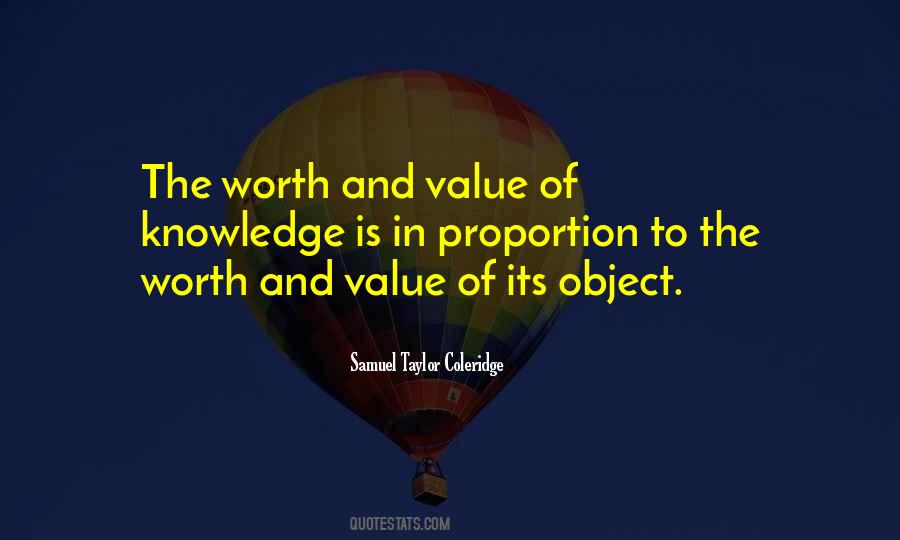 Quotes About Value Of Objects #1523087