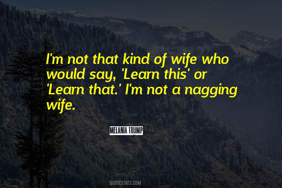 Quotes About Nagging #1024487