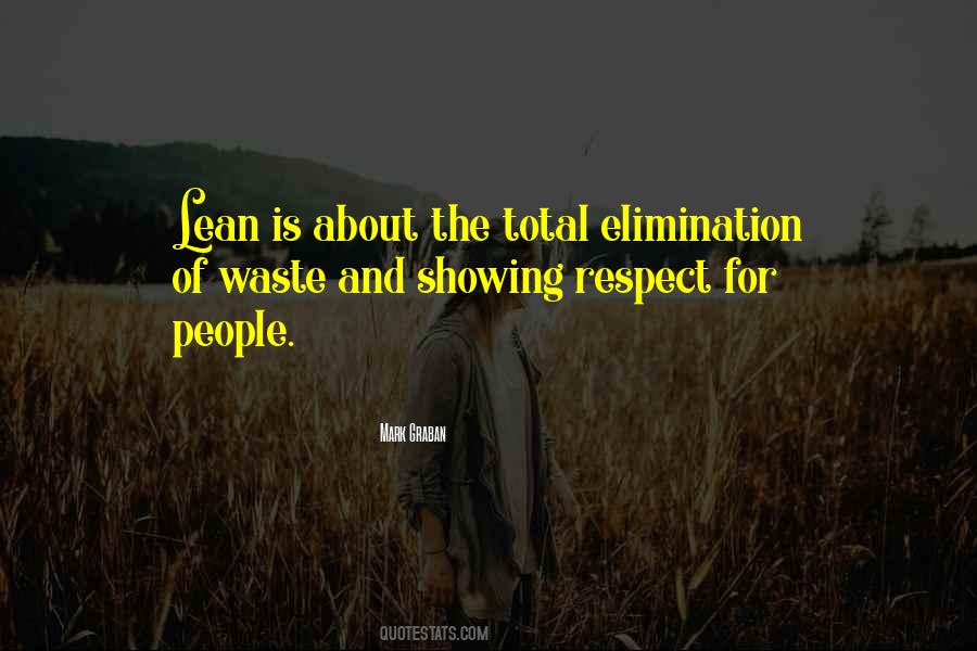 Quotes About Elimination #296801