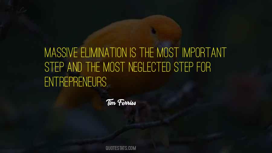 Quotes About Elimination #942331