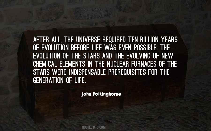 Chemical Evolution Quotes #1653935