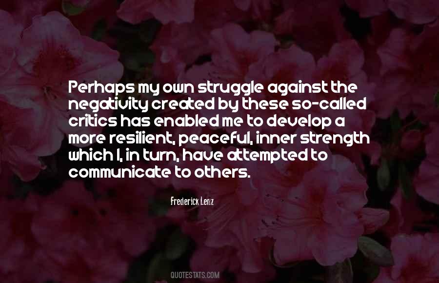 Quotes About Inner Struggle #1140977