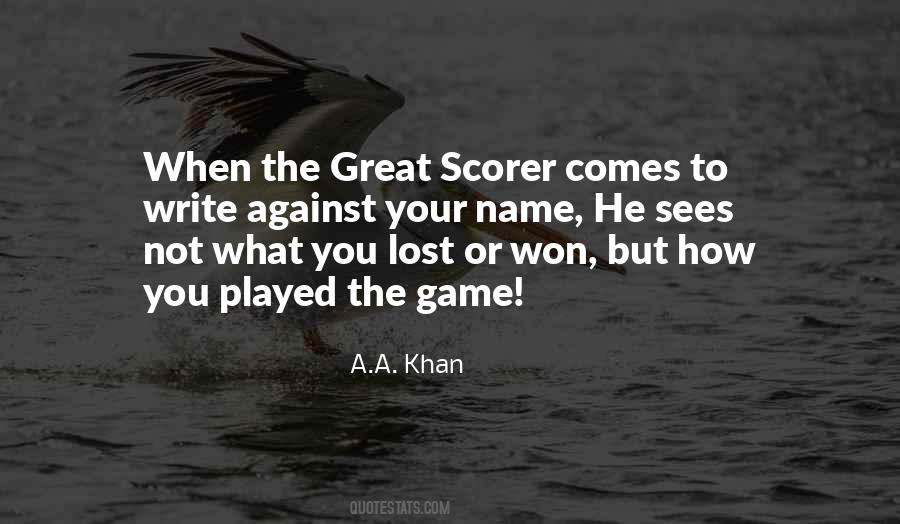 Great Game Quotes #4987