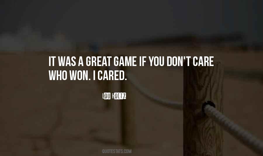 Great Game Quotes #52815