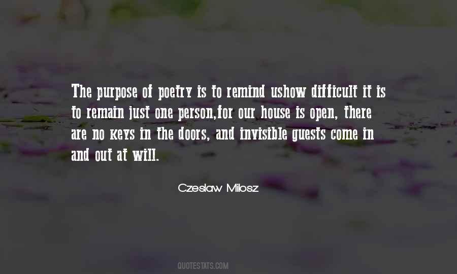 Purpose Of Poetry Quotes #1199942