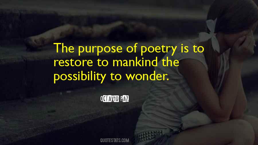 Purpose Of Poetry Quotes #1363933