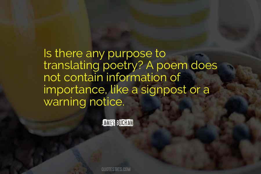 Purpose Of Poetry Quotes #1723643