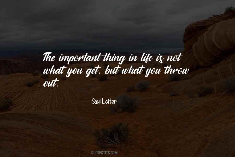 Quotes About What Is Important In Life #345203